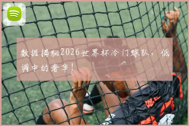 数据揭秘2026世界杯冷门球队，低调中的奢华！